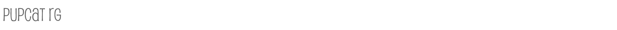Sample characters Pupcat Font